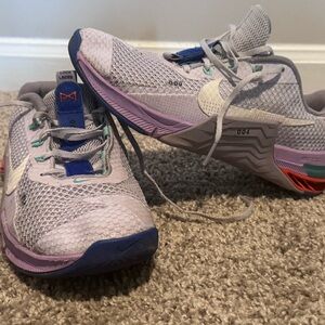 Nike Gray and Purple Sneakers